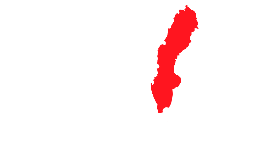 Map of sweden